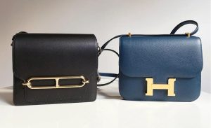 A comparison of the Hermès Roulis and Constance bags