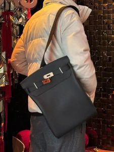 Hermès HAC à Dos GM backpack, highlighting its structured silhouette