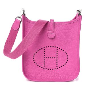 Hermès Mini Evelyne bag in Magnolia leather