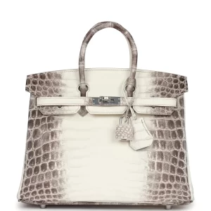 Hermès Himalayan Birkin bag in crocodile leather