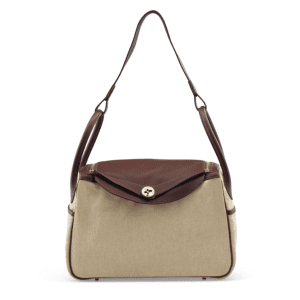 Lindy Hermes bag in Toile canvas and leather