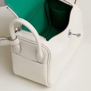 Mini Lindy Hermes bag in leather with contrast lining