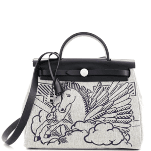 Hermes Herbag Zip Pegase Pop with winged horse illustration